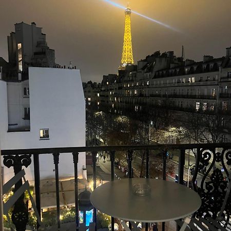 Appartement Paris Vue Tour Eiffel Trocadero Buitenkant foto