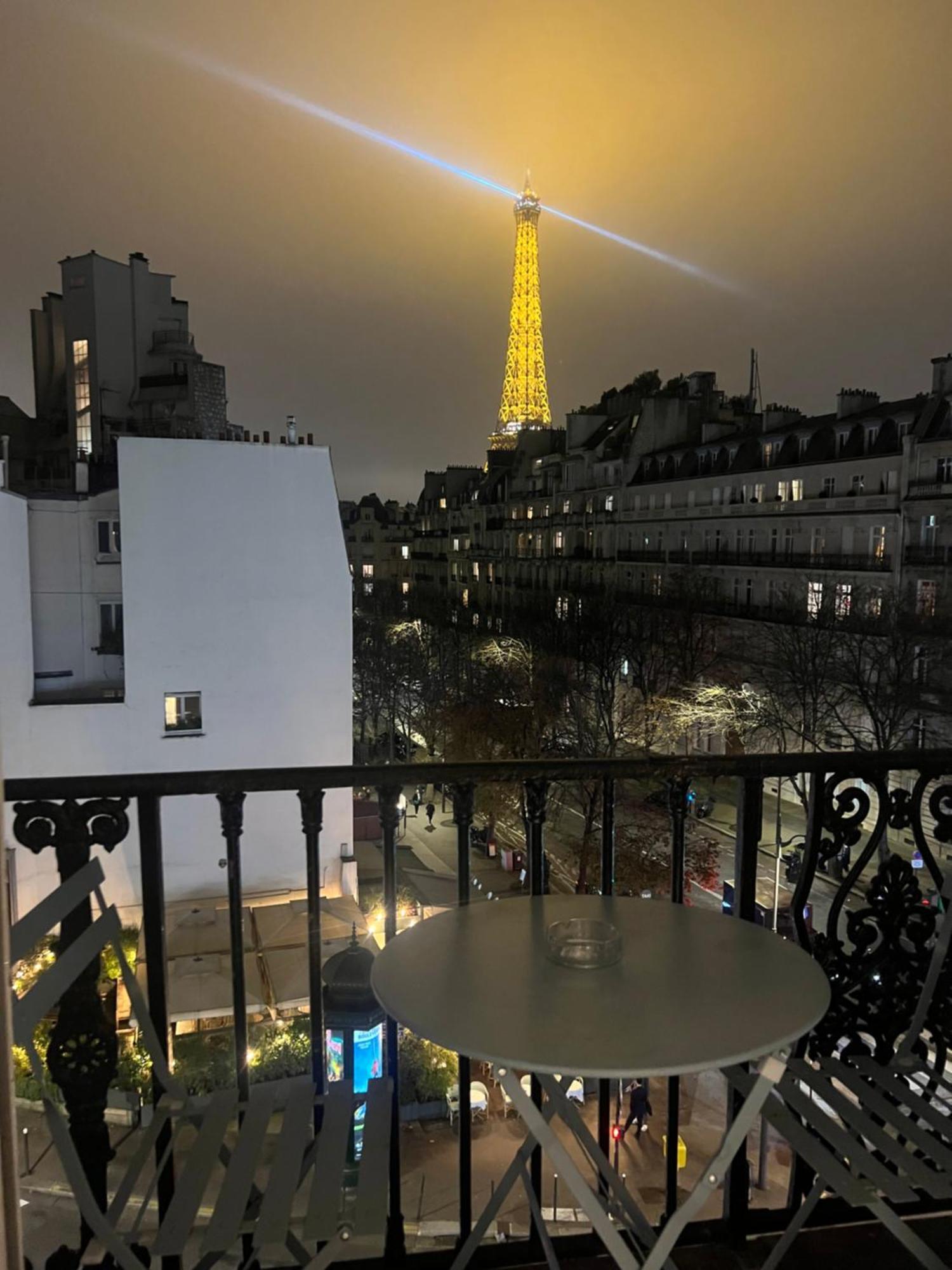 Appartement Paris Vue Tour Eiffel Trocadero Buitenkant foto