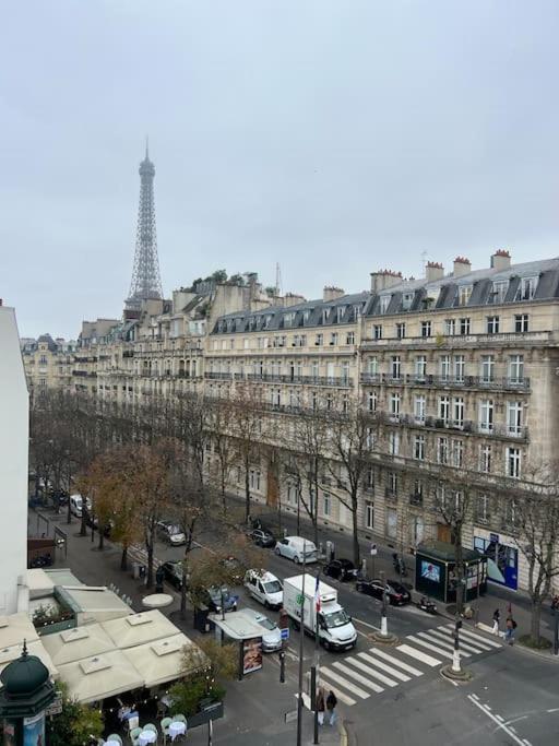 Appartement Paris Vue Tour Eiffel Trocadero Buitenkant foto