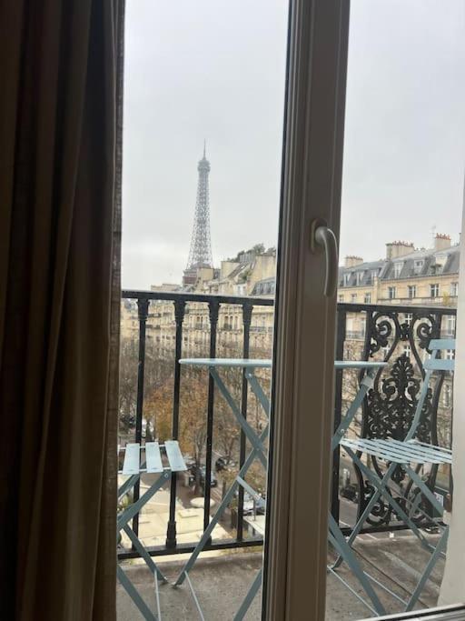 Appartement Paris Vue Tour Eiffel Trocadero Buitenkant foto