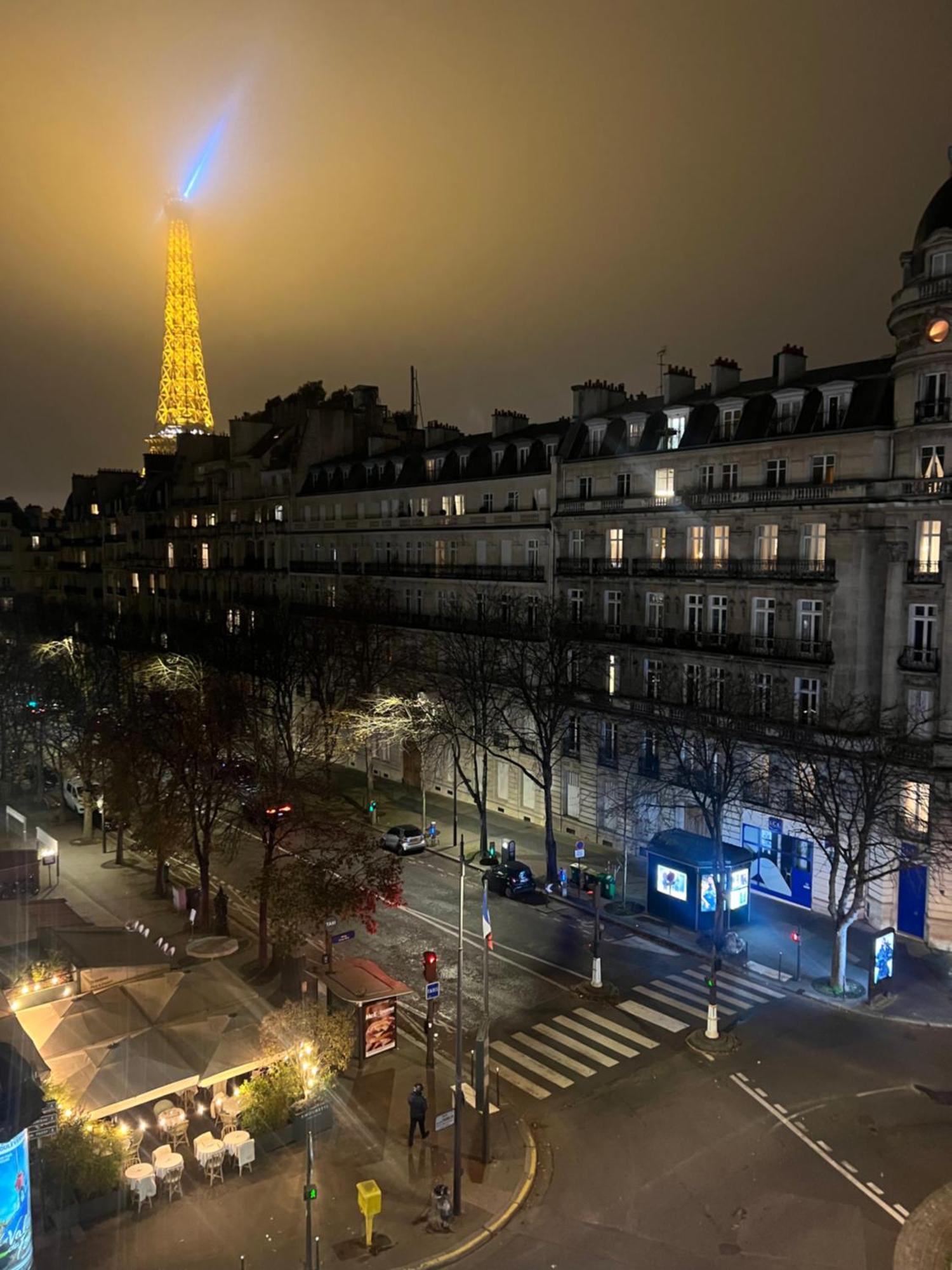 Appartement Paris Vue Tour Eiffel Trocadero Buitenkant foto